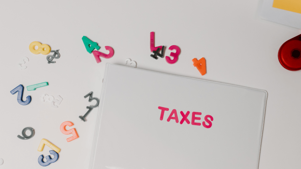 Taxes in white envelop