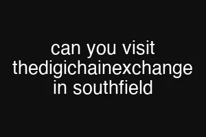 can you visit thedigichainexchange in southfield